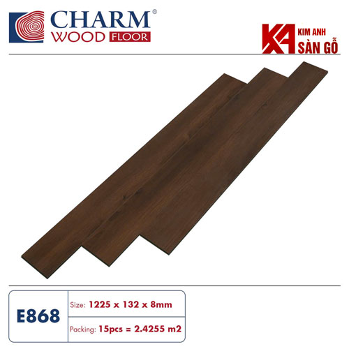 Sàn Gỗ Công Nghiệp 8MM CHARM WOOD-E868